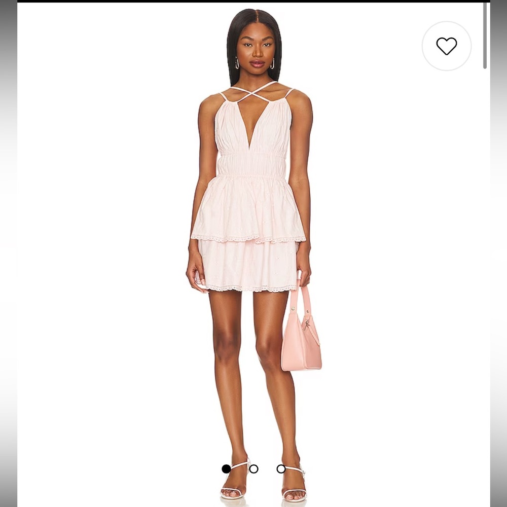 Jeanne Mini Dress in Soft Pink